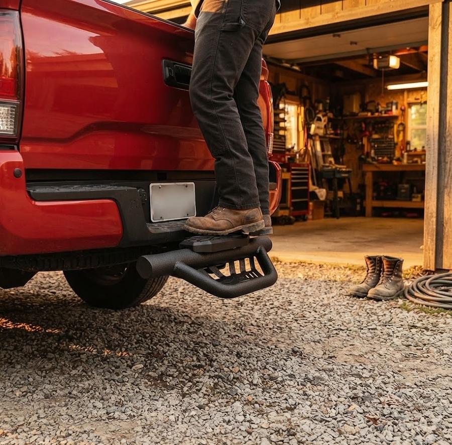 Double Layer Tow Hitch Step